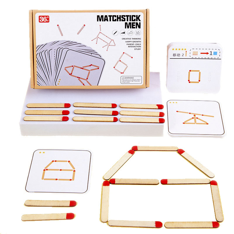 Party Games Kids Indoor - Montessori dopasowuje puzzle gra drewniane zabawki