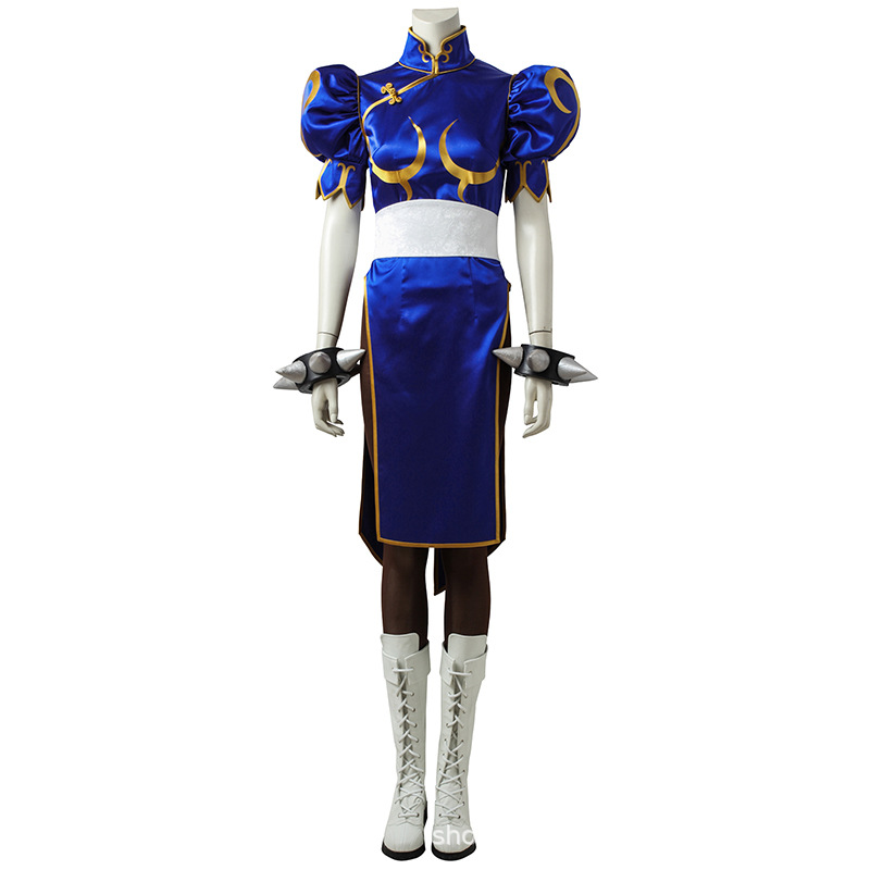 Party Games You Can Play - Kostium Cosplay Chun Li, Pełny Zestaw,