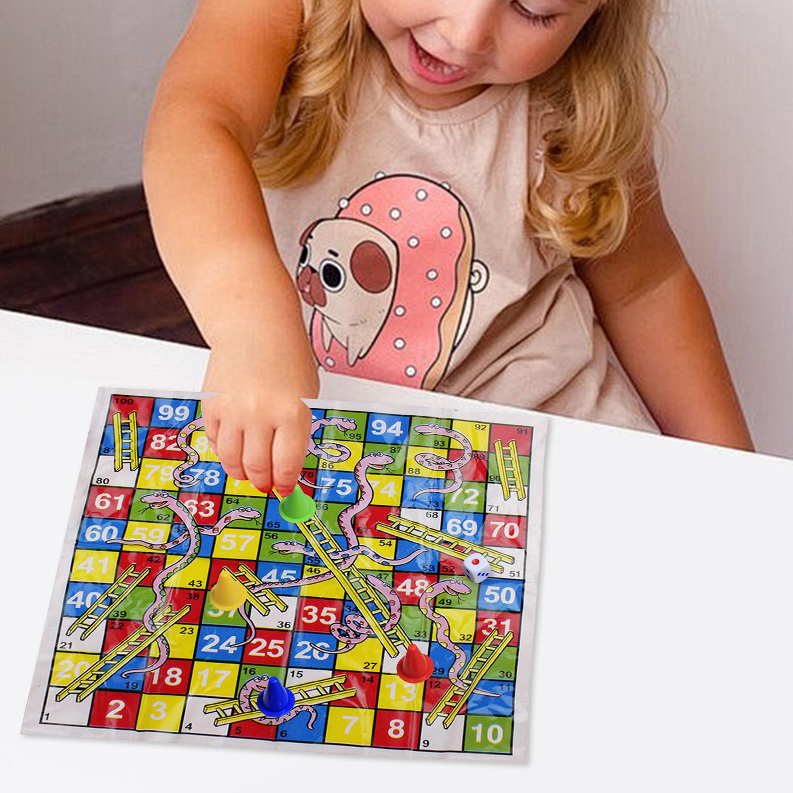 Party Games Kids And Adults - Mini Gra Planszowa Węże i Drabiny