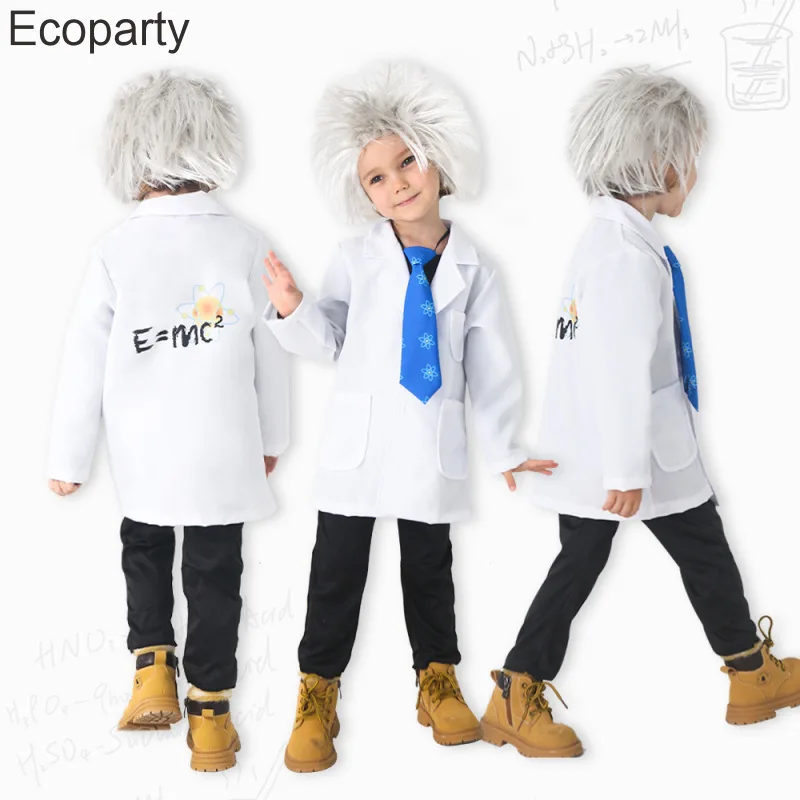 Party Games Physical - Nowy halloweenowy dzieci sprytny naukowiec kostium