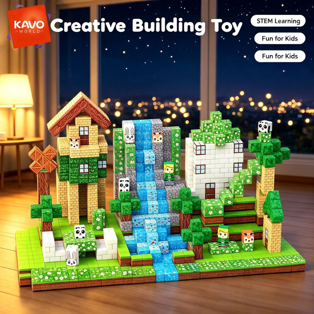 Party Games Indoor For 6 12 Year Olds - KAVOWORLD 150 szt. Magnetyczne Klocki Konstrukcyjne