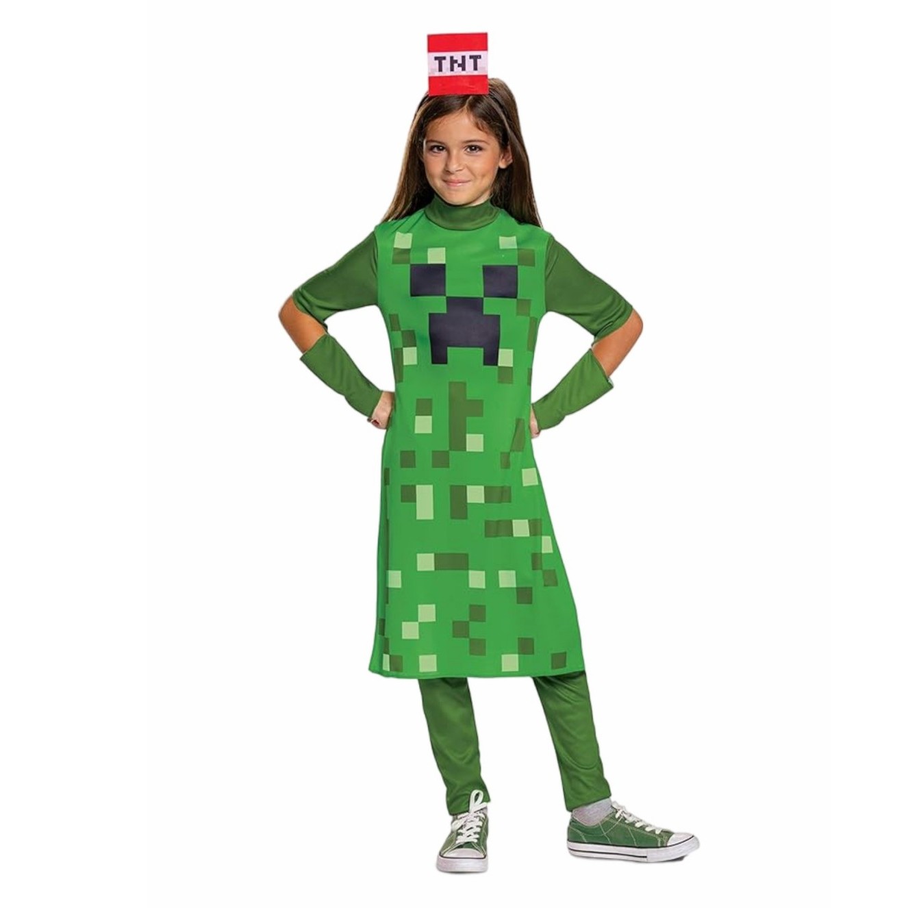 Kostium Creeper Girl dla dziec – Party Games Minecraft recenzja i cena