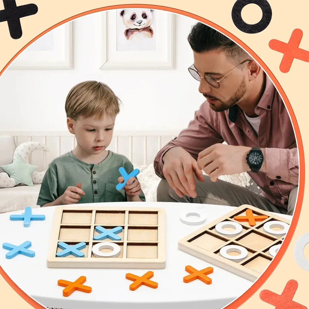 Drewniana gra XO Tic Tac Toe M – Party Games Kids Indoor recenzja i cena