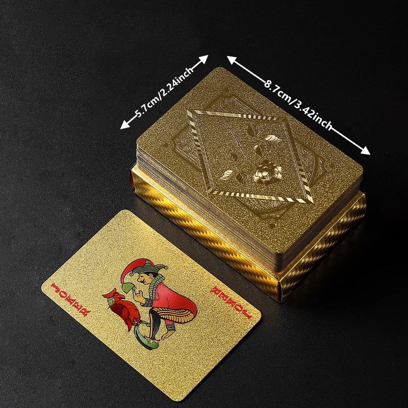 Karty do pokera ze złotą folią – Party Games Using Cards recenzja i cena