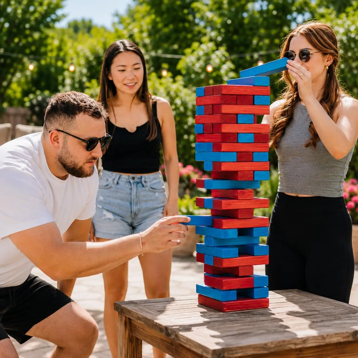 Gra w zręczność z drewnianymi  – Party Games Adults Indoor recenzja i cena