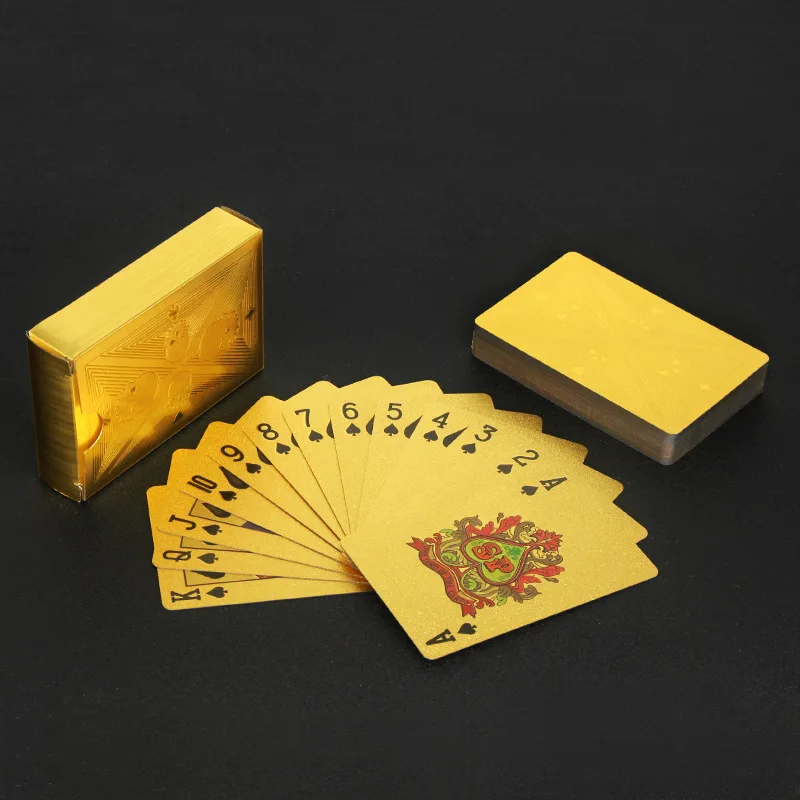 Karty do pokera ze złotej foli – Party Games Using Cards recenzja i cena