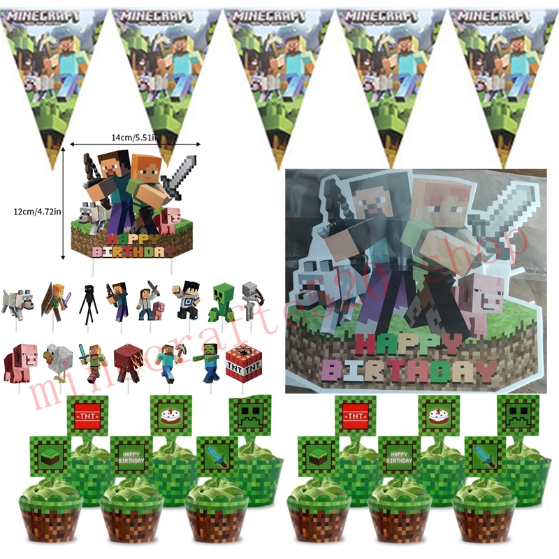 Zestaw dekoracji na przyjęcie  – Party Games Minecraft recenzja i cena